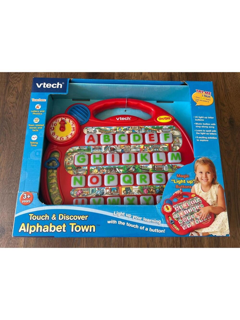 VTG 2000s VTech Touch & Discover Alphabet Town RARE NEW IN BOX CONDITION TESTED!